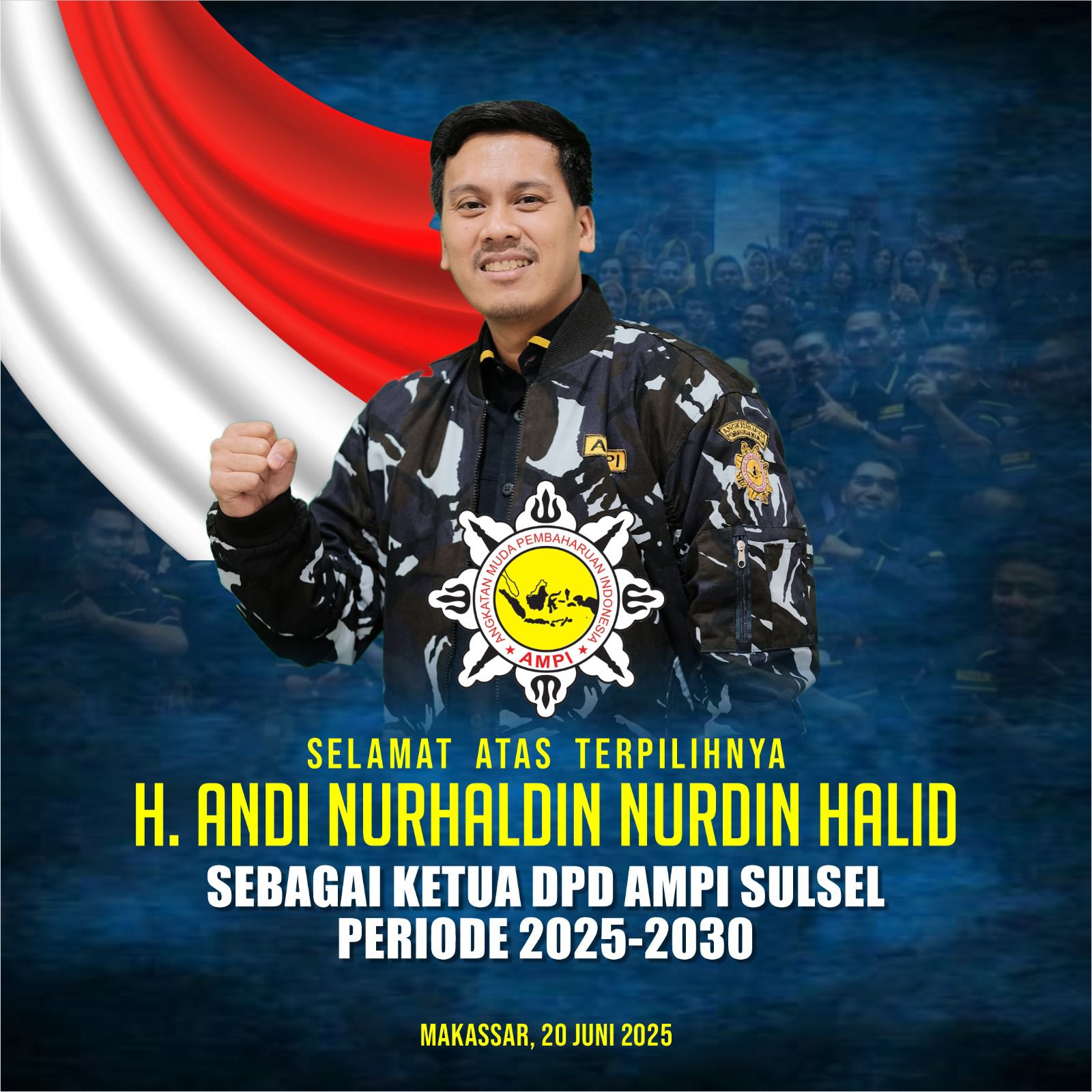 Ini Nama Sekertaris dan Bendahara Yang Akan Mendampingi Nurhaldin Sebagai Ketua AMPI Sulsel