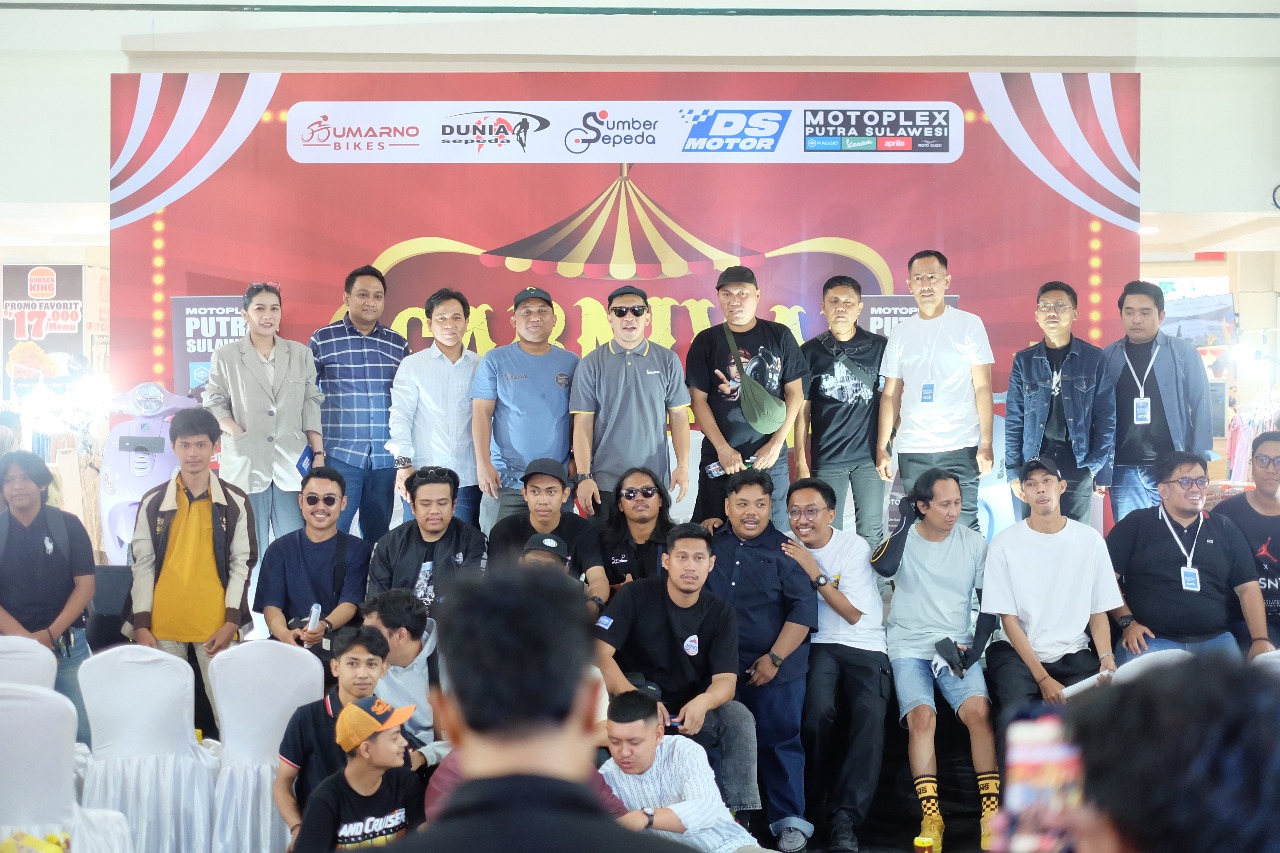 Motoplex Putra Sulawesi Dorong Vespa sebagai Gaya Hidup dan Mobilitas Berkelanjutan Lewat Carnival Bike Fair 2025.